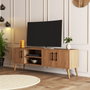 Hanah Home Soporte para TV Roble con Patas de Madera